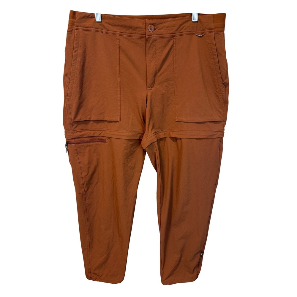 REI‎ Co-op Womens Sahara Guide Brown Convertible Pants Size XL